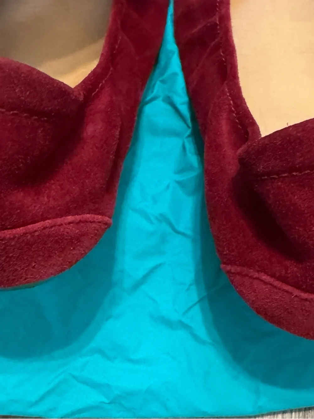 Tieks Rouge Red Suede Ballet Flats - Classic Comfortable Slip-Ons